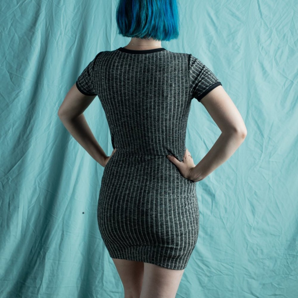FOREVER 21 | Slub Knit T-Shirt Bodycon Dress - Picture 3 of 3